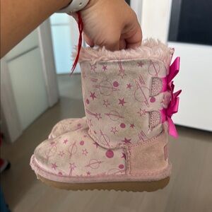 Pink Starry Kids Boots size 8